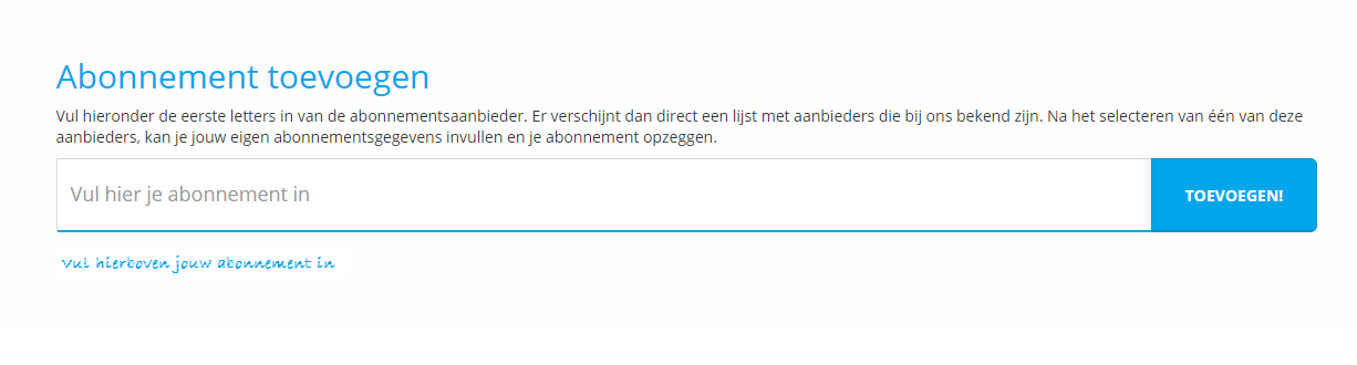 Tijdsindicatie verloop abonnement | Contractstatus.nl