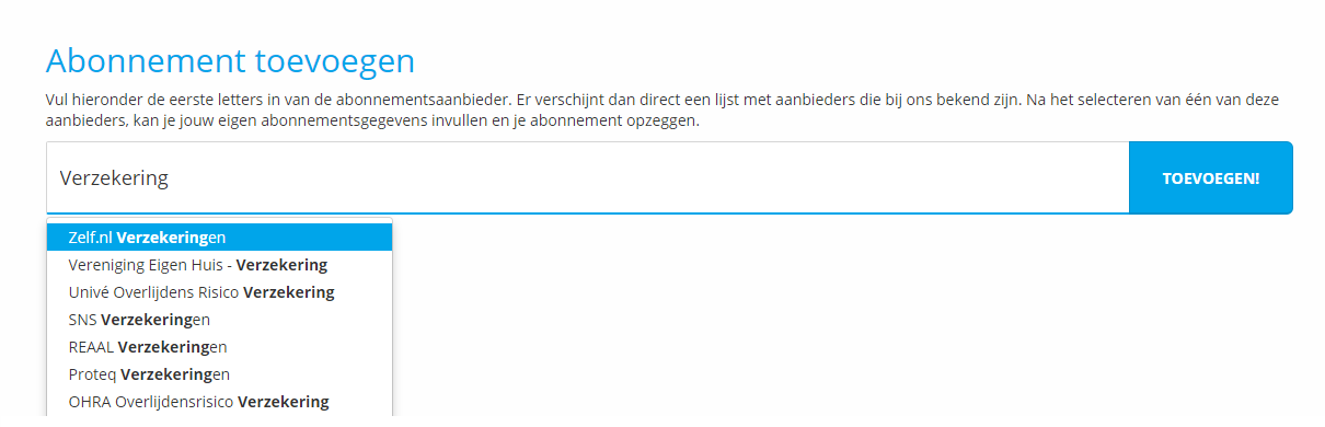 Opzeg herinnering email voor afloopt van abonnement | Contractstatus.nl
